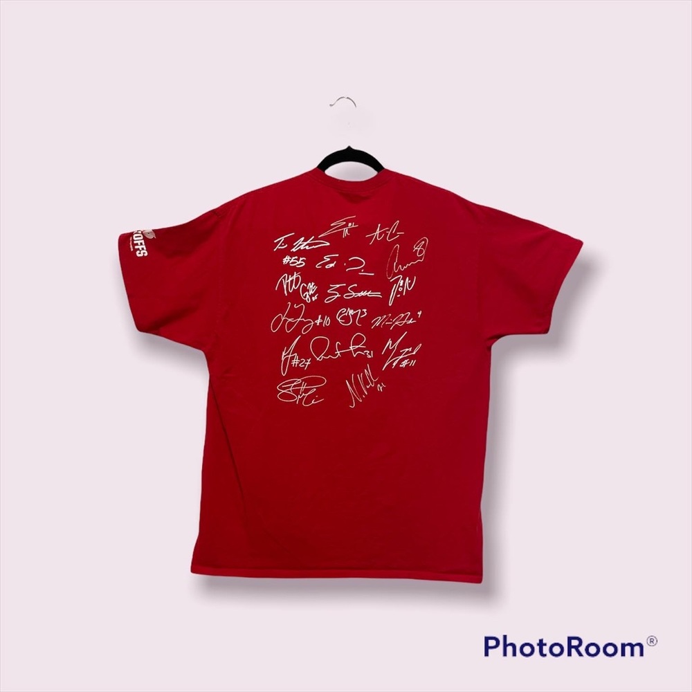 Vintage Double Sided Portland Trail Blazers Signature Shirt